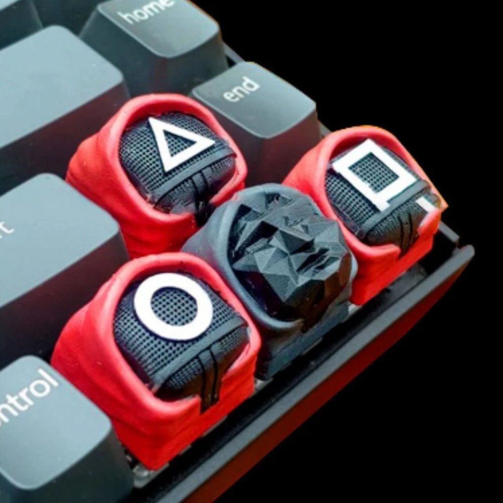 Squid Game Keycap, Movie Fan keycap, Computer Geek Gifts